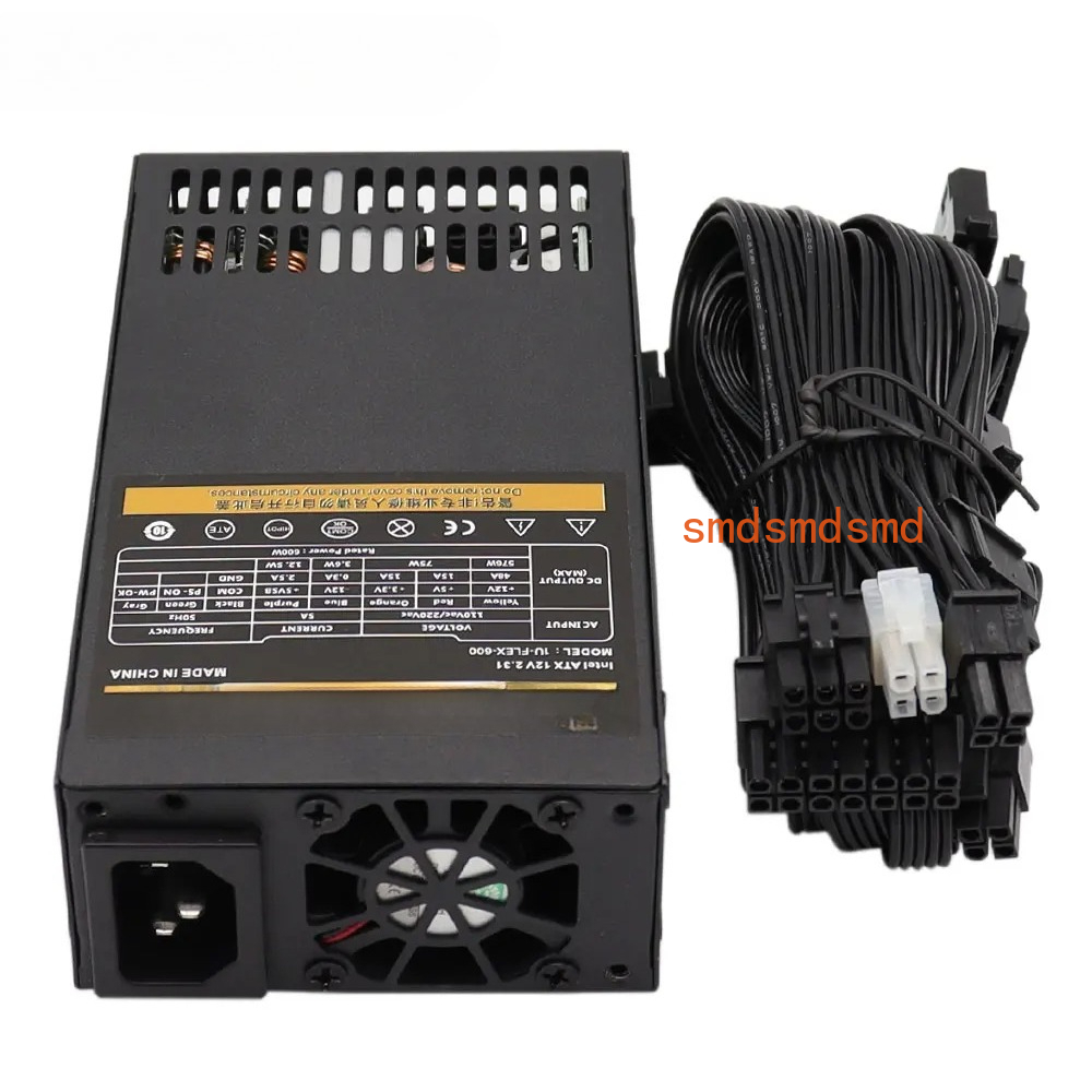 Flex Atx Power Supply 600W 1U - Fonte de Alimentação Modular 600W Pequena