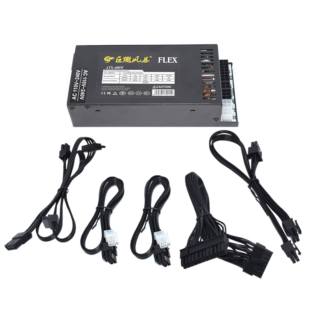 Nova fonte de alimentação para - Flex Atx Power Supply 600W 1U avaliação e preço